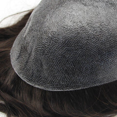 FSI-06 |Full Skin Flat Injected Stock Toupees for Men | 0.06-0.08mm Base | Long Hair