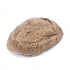 FSV-04 |Sistemas de cabello de piel súper delgada con bucle en V para hombres | base de 0,04-0,06 mm | Suave en la piel