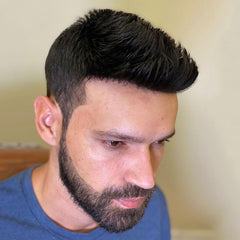 FSK-10 | Split V-Looped-Knoten mit Full Skin Hair System| 0,10-0,12 mm Basis | Strapazierfähigstes Haar