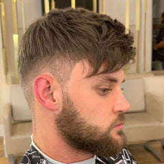 FSK-04 | Split knots with V-Looped Full Skin Men's Hair Systems | 0.04mm Base| Natural Thin Skin Easy Wear Men's Toupee