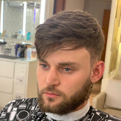 FSK-04 | Split knots with V-Looped Full Skin Men's Hair Systems | 0.04mm Base| Natural Thin Skin Easy Wear Men's Toupee