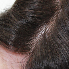 FSI-06 |Full Skin Flat Injected Stock Toupees for Men | 0.06-0.08mm Base | Long Hair