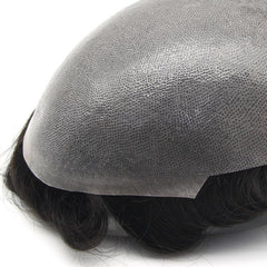 FSK-04 | Split knots with V-Looped Full Skin Men's Hair Systems | 0.04mm Base| Natural Thin Skin Easy Wear Men's Toupee