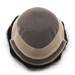 CLH-P |Mono fino frontal de encaje con tupés perimetrales de PU para hombres