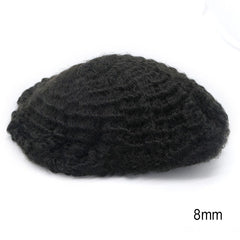 Sistema de cabello para hombre afroamericano de piel completa Más vendido en América del Norte Cabello 100% humano africano para hombres negros | Afeitado fácil