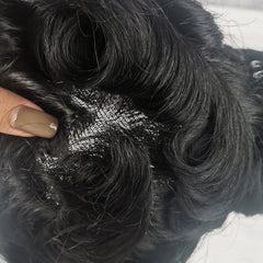 CLH-S |Men's Lace Hairpieces with Skin Perimeter and Lace Front | Gentleman Choice