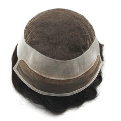 CLH-S |Men's Lace Hairpieces with Skin Perimeter and Lace Front | Gentleman Choice