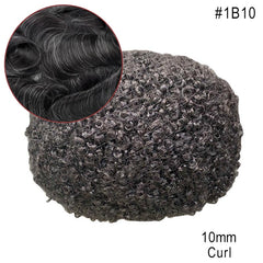 Sistema de cabello para hombre afroamericano de piel completa Más vendido en América del Norte Cabello 100% humano africano para hombres negros | Afeitado fácil