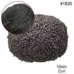 Sistema de cabello para hombre afroamericano de piel completa Más vendido en América del Norte Cabello 100% humano africano para hombres negros | Afeitado fácil