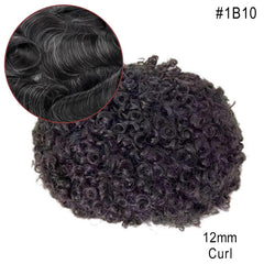 Sistema de cabello para hombre afroamericano de piel completa Más vendido en América del Norte Cabello 100% humano africano para hombres negros | Afeitado fácil