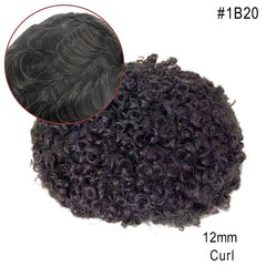 Sistema de cabello para hombre afroamericano de piel completa Más vendido en América del Norte Cabello 100% humano africano para hombres negros | Afeitado fácil