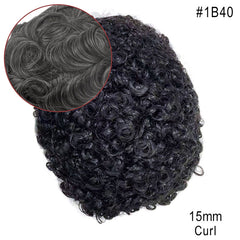 Sistema de cabello para hombre afroamericano de piel completa Más vendido en América del Norte Cabello 100% humano africano para hombres negros | Afeitado fácil