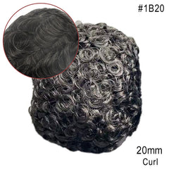 Sistema de cabello para hombre afroamericano de piel completa Más vendido en América del Norte Cabello 100% humano africano para hombres negros | Afeitado fácil