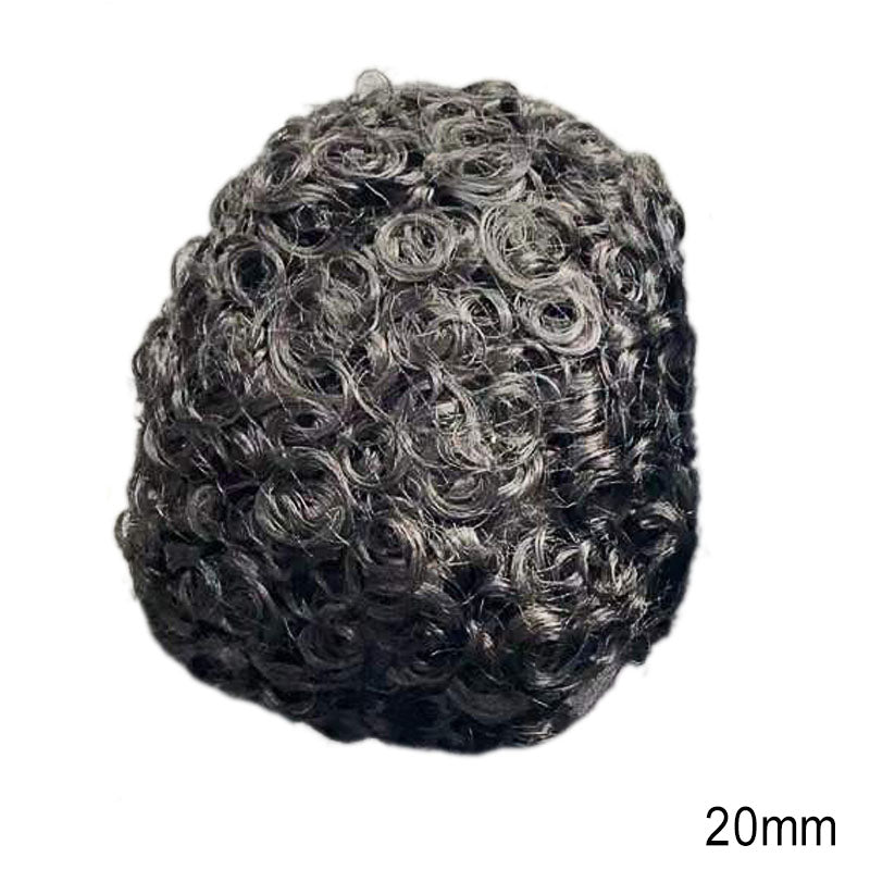 Sistema de cabello para hombre afroamericano de piel completa Más vendido en América del Norte Cabello 100% humano africano para hombres negros | Afeitado fácil