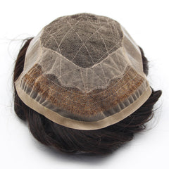 OCT-CH |New Chinese Lace with Octagon Shaped Base Hair System
