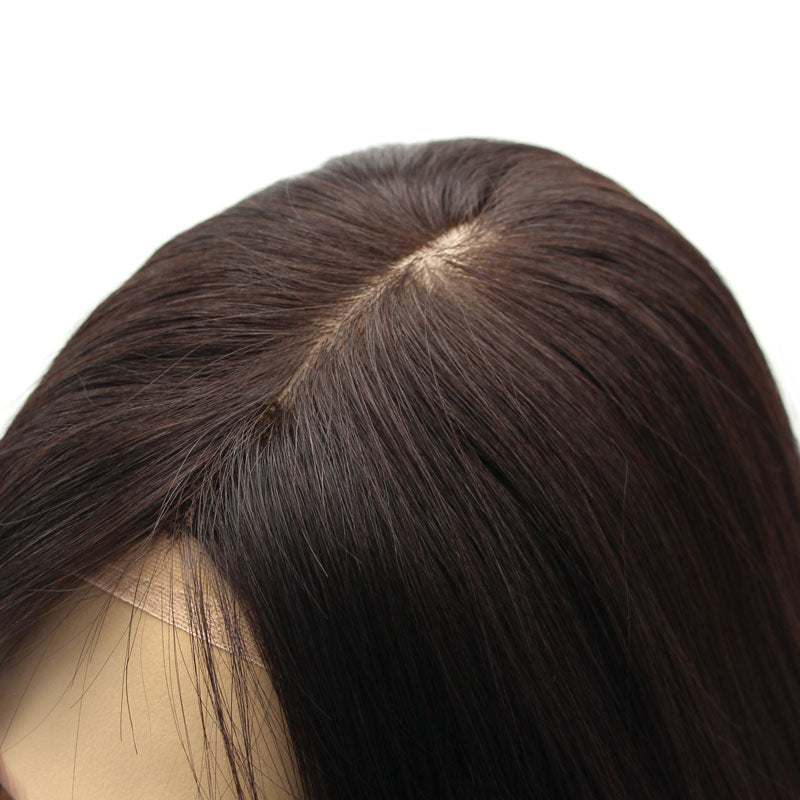 Stretch Mesh Hair Wig For Women with Silk and Diamond Top and Lace Front