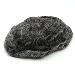 FSV-06 |Full Thin Skin V-looped Stock Men’s Hairpieces | 0.06-0.08 mm Base |Moderate thickness