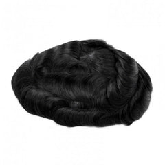 Liberty-C | Customized products | Hair Patch Clip System with French Lace Front and Lace Top with Thin Skin Hair System