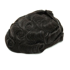 FSV-06 |Full Thin Skin V-looped Stock Men’s Hairpieces | 0.06-0.08 mm Base |Moderate thickness