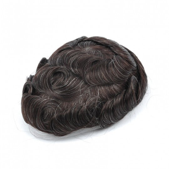 FSV-10 |Full Skin V-looped Hair Toupee for Men 0.10mm Thin Skin | Wavy Hairline Most Durable Hair System
