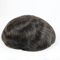 Australien-Stil | Spitzen-Haarsysteme für Männer mit Hautperimeter Einfach mit Klebeband befestigte Polyhaut um Männer-Haarsysteme Realistische Echthaarteile für Männer | Strapazierfähiges Spitzenhaarsystem