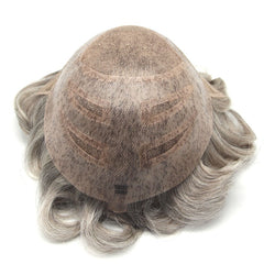 N27+ |Fine Mono with Lace Front and Skin Stock Hairpieces for Men