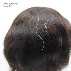 Sistema de cabello para hombres basado en encaje de Hollywood con perímetro delgado y frente de encaje | La mejor opción para principiantes