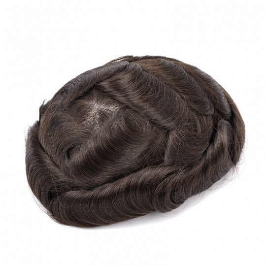 Chinese Q6 |Lace Toupee for Men with Thin Skin Back and Sides | Nice Choice for Humid Weather