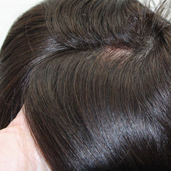 EIS-08| European Injected Full Super Thin Skin Hair Replacement | 100% European Long Human Hair | Soft and Smooth