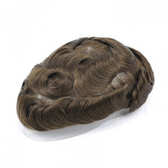 FSK-04 | Split knots with V-Looped Full Skin Men's Hair Systems | 0.04mm Base| Natural Thin Skin Easy Wear Men's Toupee