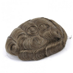 FSV-06 |Full Thin Skin V-looped Stock Men’s Hairpieces | 0.06-0.08 mm Base |Moderate thickness