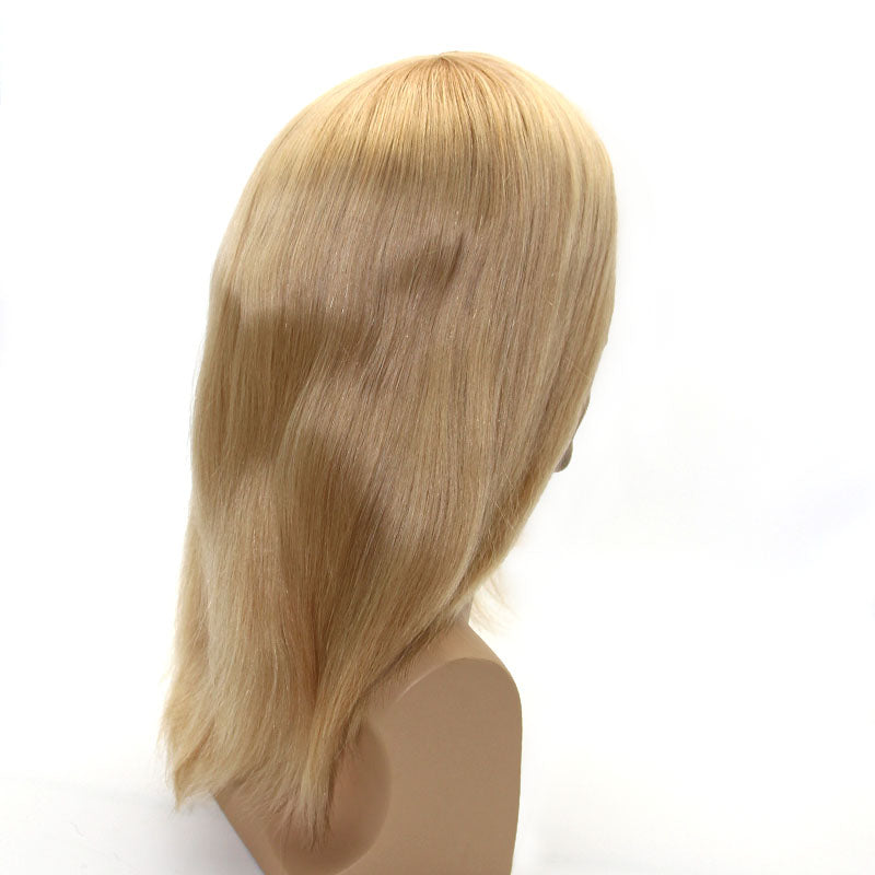 Non-surgical Hair Pieces with PU Injected base For Women's Thinning Hair Problem