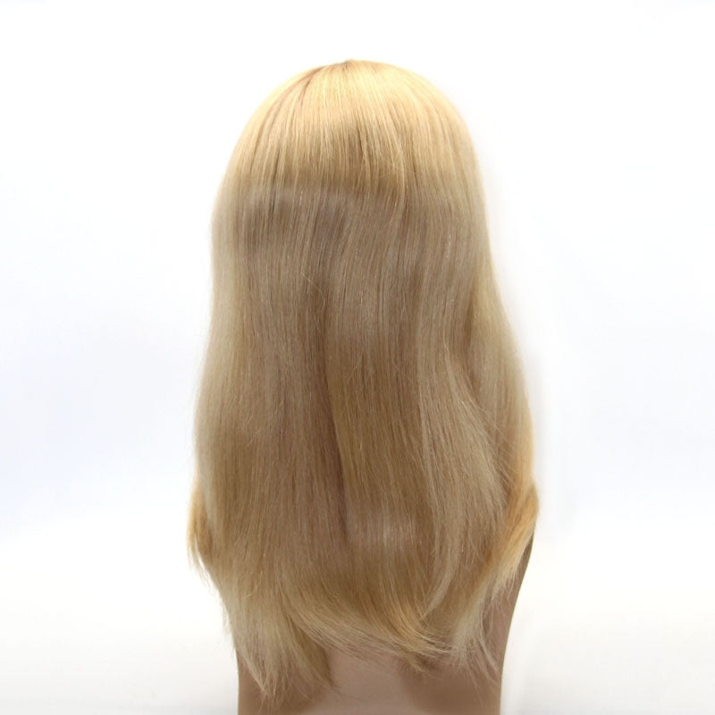 Non-surgical Hair Pieces with PU Injected base For Women's Thinning Hair Problem