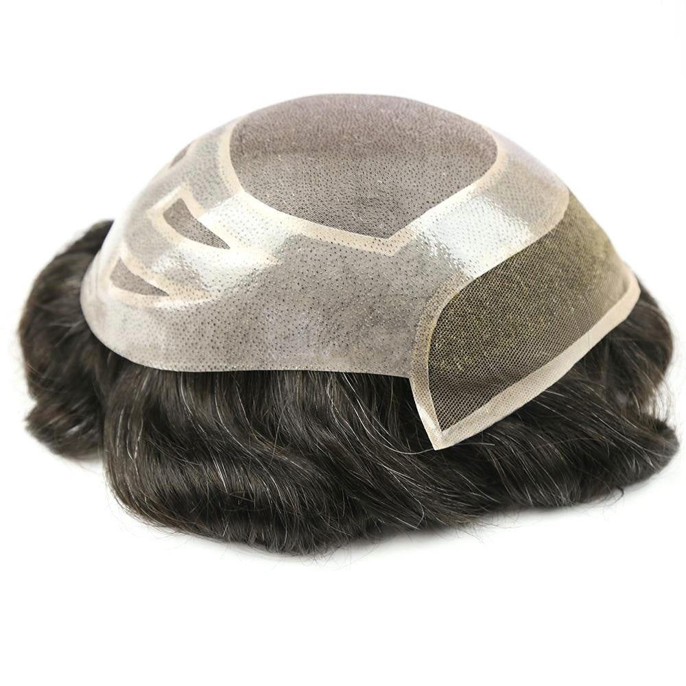 27+Style | Feine Mono-Haarteile mit dünner Hautperimeter-Spitzenfront für Männer