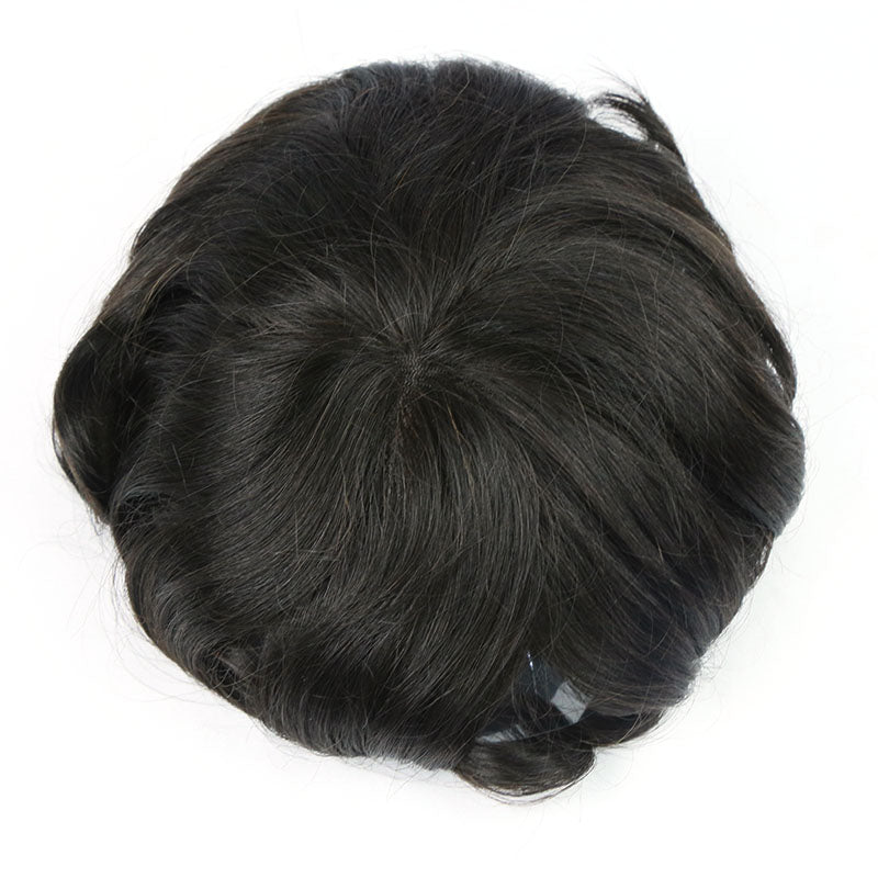 HLW |Pezzi per capelli perimetrali e frontali in pizzo per uomo| Facile da indossare