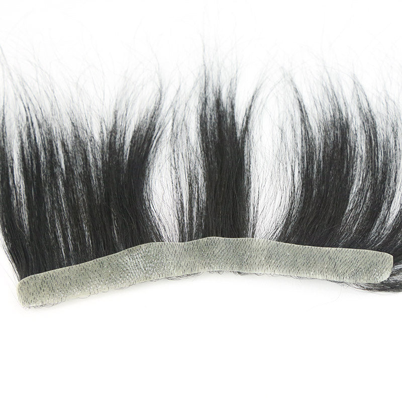 Pieces of Frontal Hairpieces for Men Made with a Super Thin Skin Base