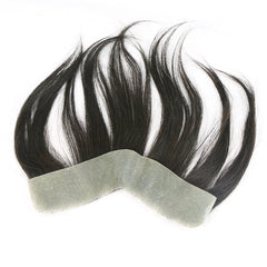 Pieces of Frontal Hairpieces for Men Made with a Super Thin Skin Base