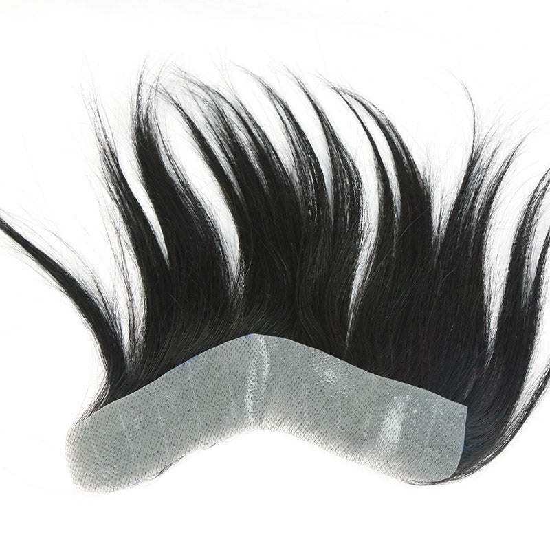 Pieces of Frontal Hairpieces for Men Made with a Super Thin Skin Base