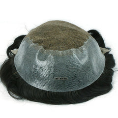 Chinese Q6 |Lace Toupee for Men with Thin Skin Back and Sides | Nice Choice for Humid Weather