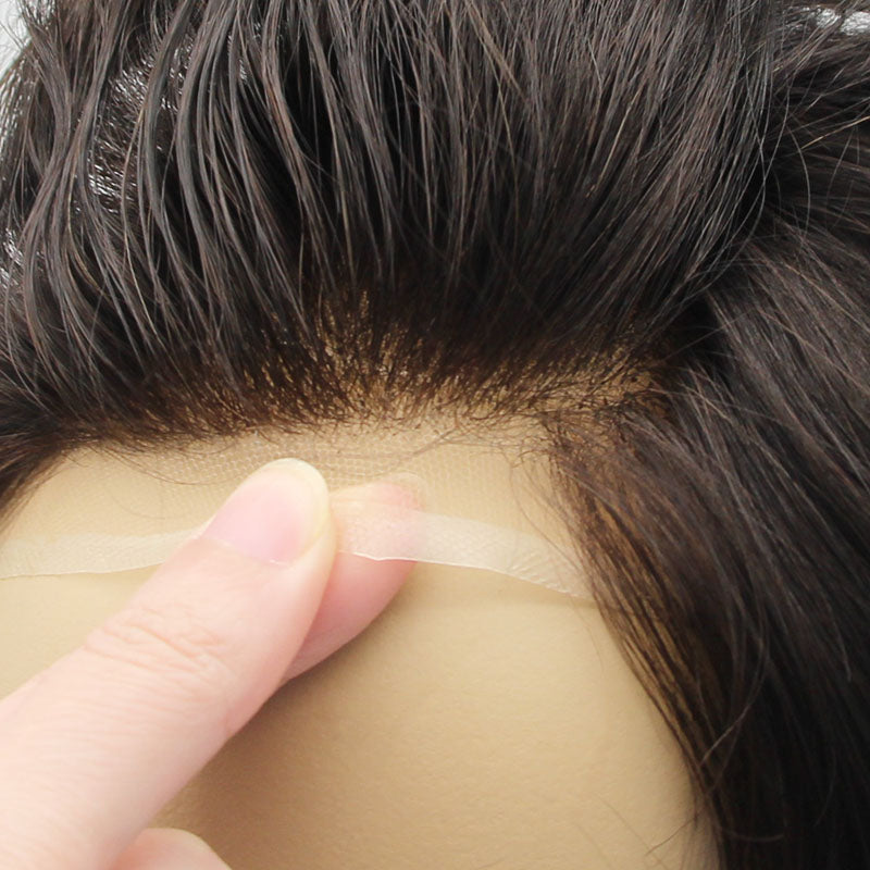 HLW |Hautperimeter und Spitzenfront-Haarteile für Männer| Einfaches Tragen