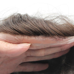 FSV-02 | Indetectable V-loop 0.02mm Full Ultra Super Thin Skin Hair Pieces para hombres | El Sistema Piel Capilar Más Natural y Cómodo