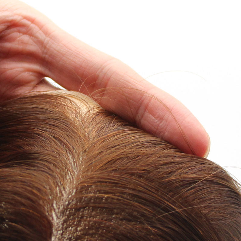Pezzi per capelli non chirurgici con base iniettata in PU per problemi di diradamento dei capelli delle donne