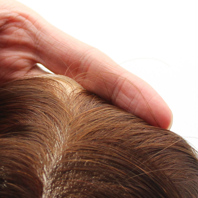 Piezas de cabello no quirúrgicas con base inyectada de PU para el problema del adelgazamiento del cabello de las mujeres