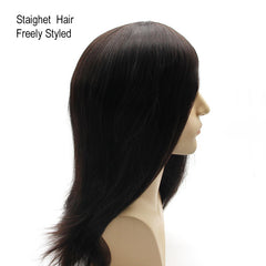 Non-surgical Hair Pieces with PU Injected base For Women's Thinning Hair Problem