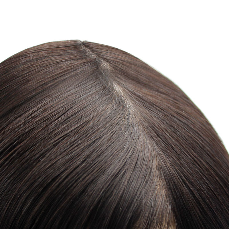 Non-surgical Hair Pieces with PU Injected base For Women's Thinning Hair Problem