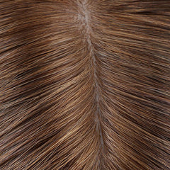Base de seda con sistema de cabello de mujer con técnica especial de inyección | Cuero cabelludo natural