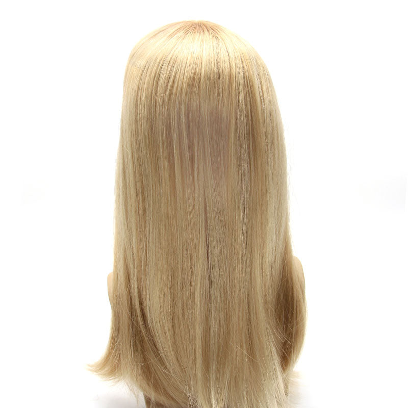 Silk Front Natural Women’s Long Wig With  100% Human Hair