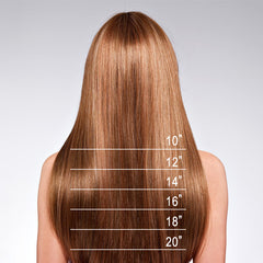 Base de seda con sistema de cabello de mujer con técnica especial de inyección | Cuero cabelludo natural